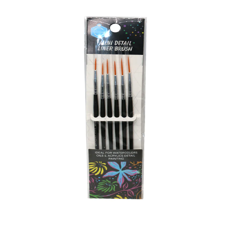 Set Of Six Round Paint Brush