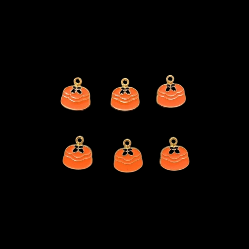 Pumpkin Enamel Charm