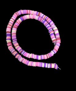Polymer Clay Round Beads - Lavender Shades