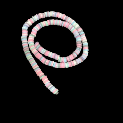 Polymer Clay Round Beads - Pastel Shades