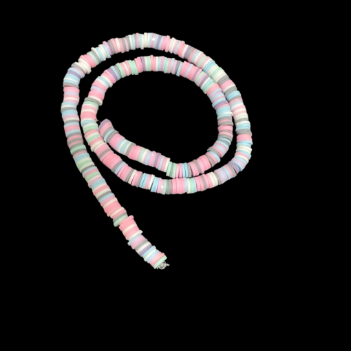 Polymer Clay Round Beads - Pastel Shades
