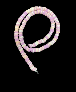 Polymer Clay Round Beads - Pink Purple Shades