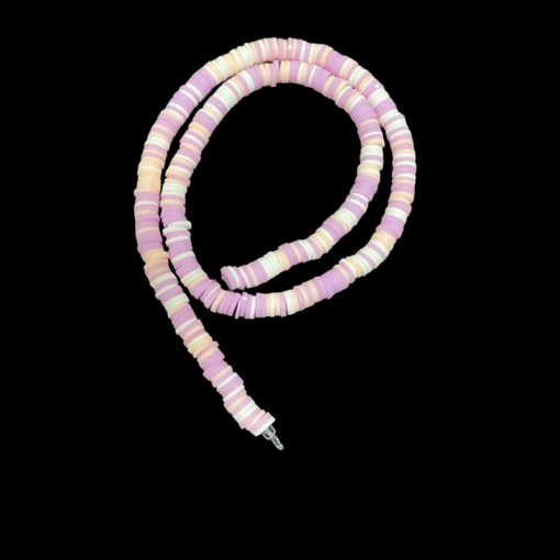 Polymer Clay Round Beads - Pink Purple Shades