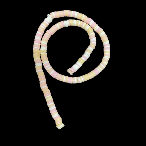 Polymer Clay Round Beads - Light Shades