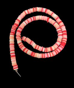 Polymer Clay Round Beads - Red Shades