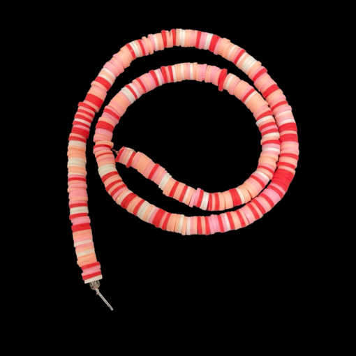 Polymer Clay Round Beads - Red Shades