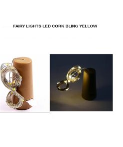 Fairy Lights Led Cork Bling Yellow