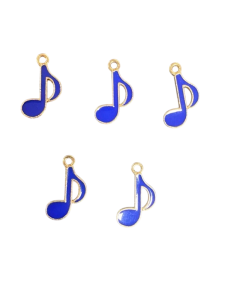 Alternative view of Music Note Enamel Charm - Royal Blue