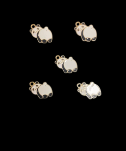 Lying Panda Enamel Charm