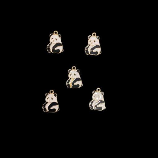 Sitting Panda Enamel Charm