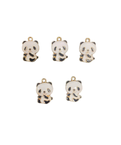 Alternative view of Sitting Panda Enamel Charm