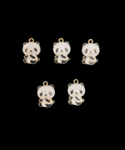 Sitting Panda Enamel Charm