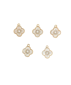 Alternative view of Clover Enamel Charm