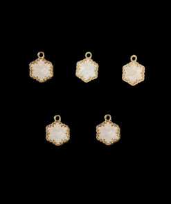 Hexagon Shape Enamel Charm