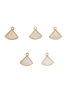 Alternative view of Fan Shape Enamel Charm