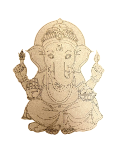 Alternative view of MDF Ganesh Design - Small