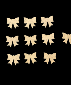 Christmas Bow MDF Cutout