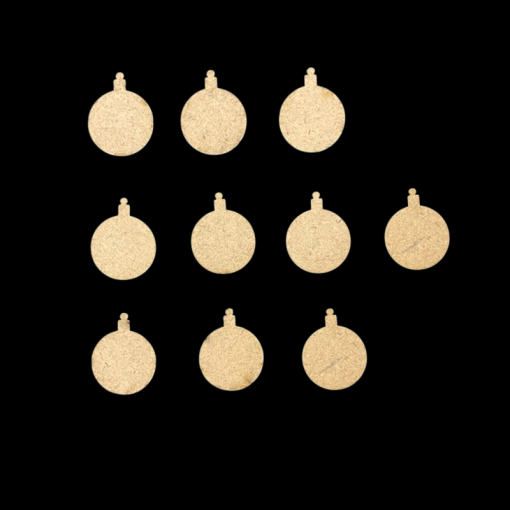 Christmas Bauble MDF Cutout