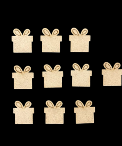 Christmas Gift Box MDF Cutout