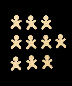 Gingerbread Man MDF Cutout