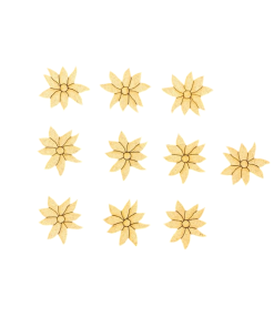 Alternative view of Christmas Poinsettia MDF Cutout