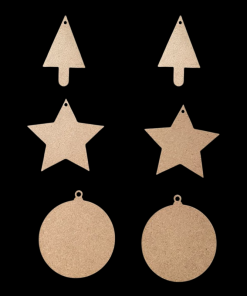 Christmas Theme Hanging MDF Set