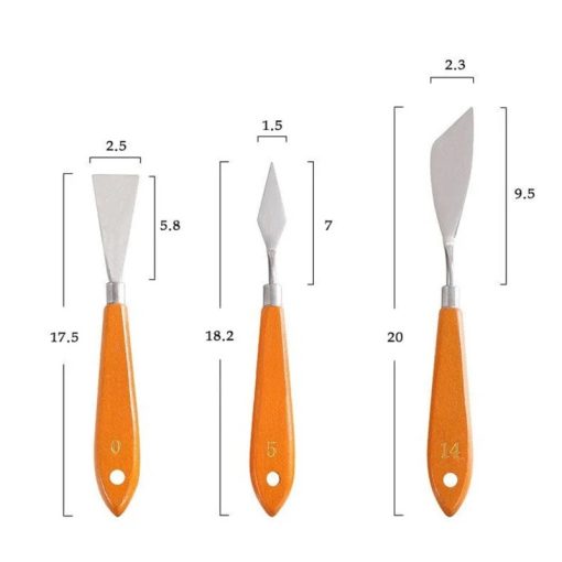 Metal Painting Knife Wooden Handle
