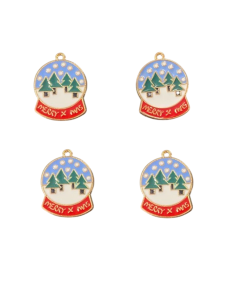 Alternative view of Snow Globe Enamel Charm
