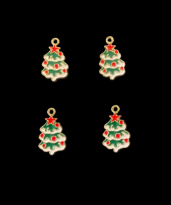Christmas Tree Enamel Charm