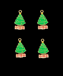 Christmas Tree Enamel Charm