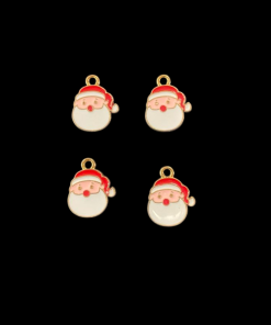 Santa Claus Face Enamel Charm