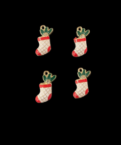 Christmas Stocking Enamel Charm