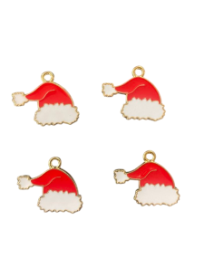 Alternative view of Santa Hat Enamel Charm