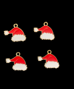 Santa Hat Enamel Charm