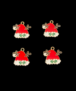 Santa Hat Enamel Charm