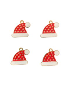 Alternative view of Christmas Hat Enamel Charm