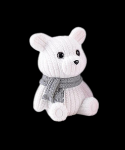 Miniature Teddy Bear - White