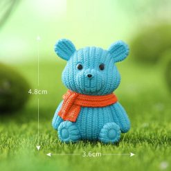 Miniature Teddy Bear - Blue