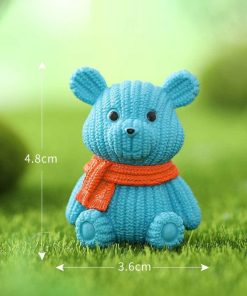 Miniature Teddy Bear - Blue