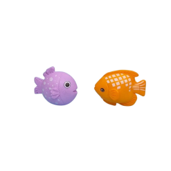 Miniature Fish - Orange With Lavender