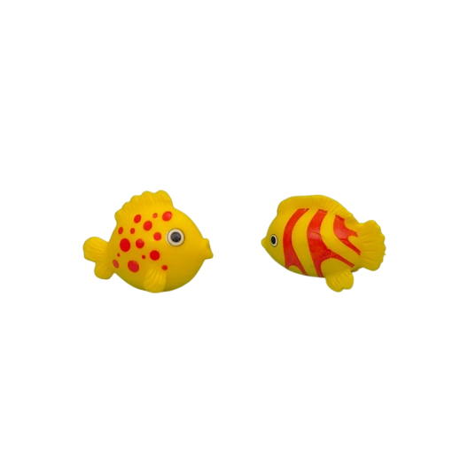 Miniature Fish - Yellow With Red