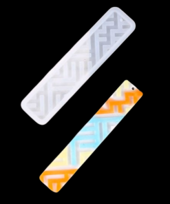 Silicon Bookmark Mould – Flower Pattern