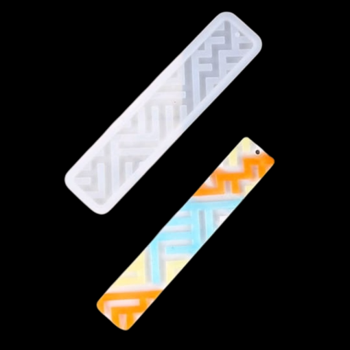 Silicon Bookmark Mould – Flower Pattern