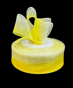 Alternative view of Ombre Organza Ribbon - Yellow