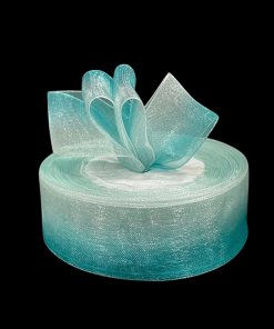 Alternative view of Ombre Organza Ribbon – Sky Blue