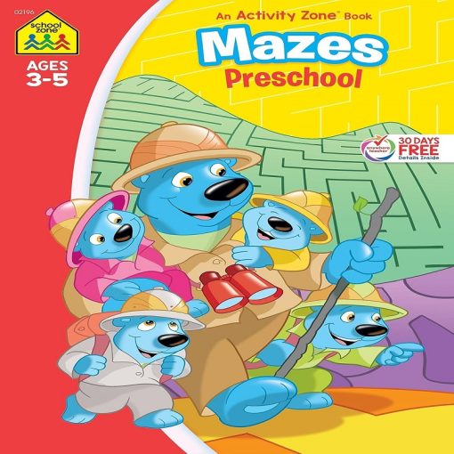 Mazes Preschool Workbook By School Zone