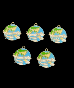 Earth Enamel Charm