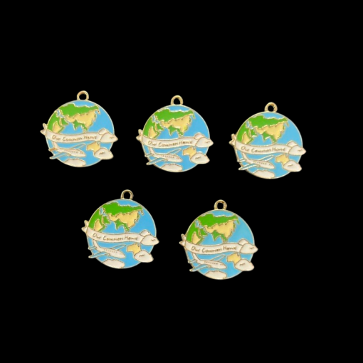 Earth Enamel Charm