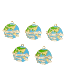 Alternative view of Earth Enamel Charm