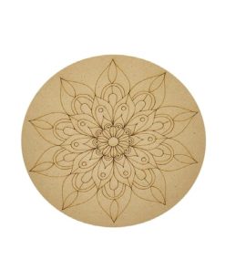 Pre-Marked MDF Mandala Round 20 cm